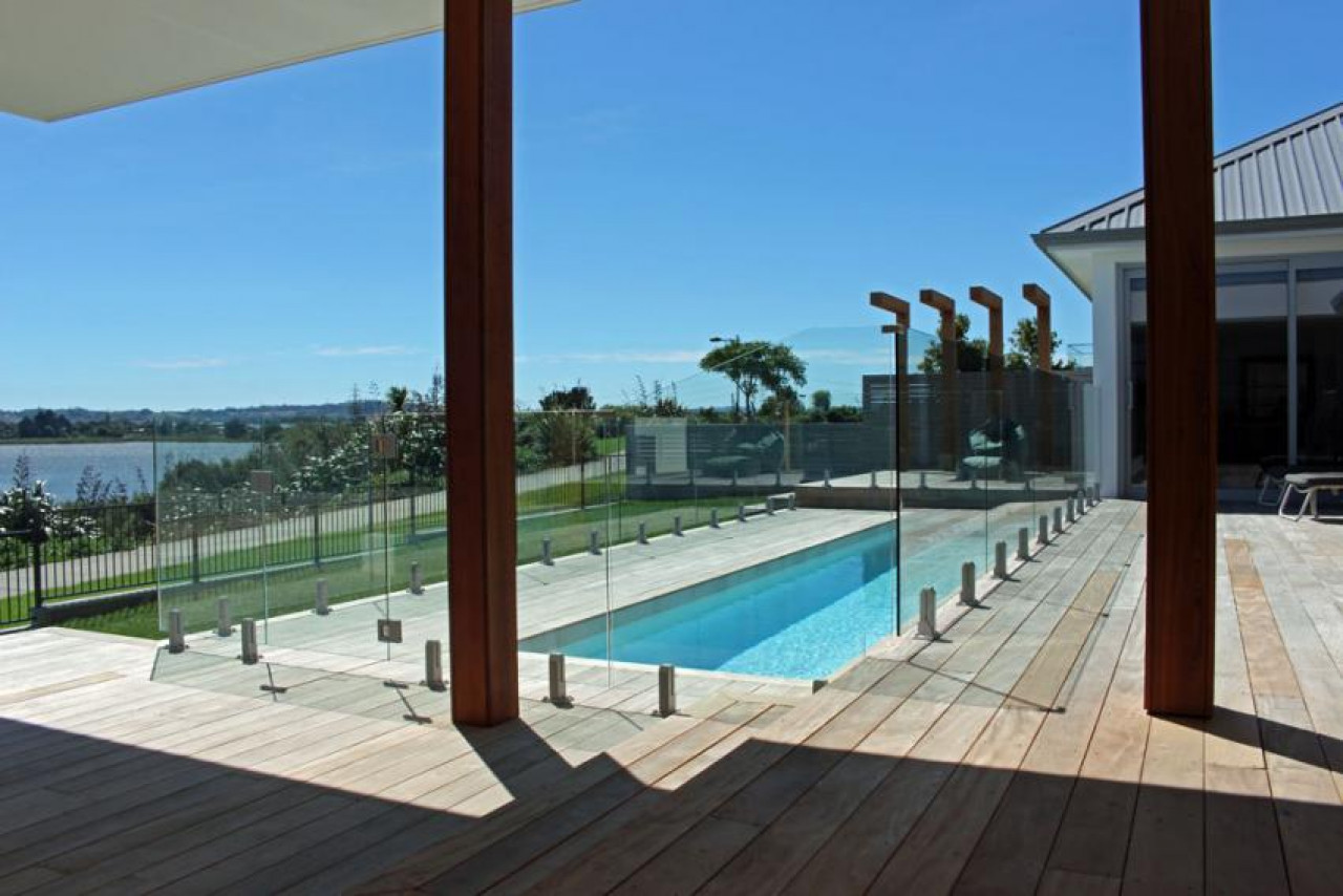 SetWidth850 Architecturally designed NZ home with glass pool fencing homeplus