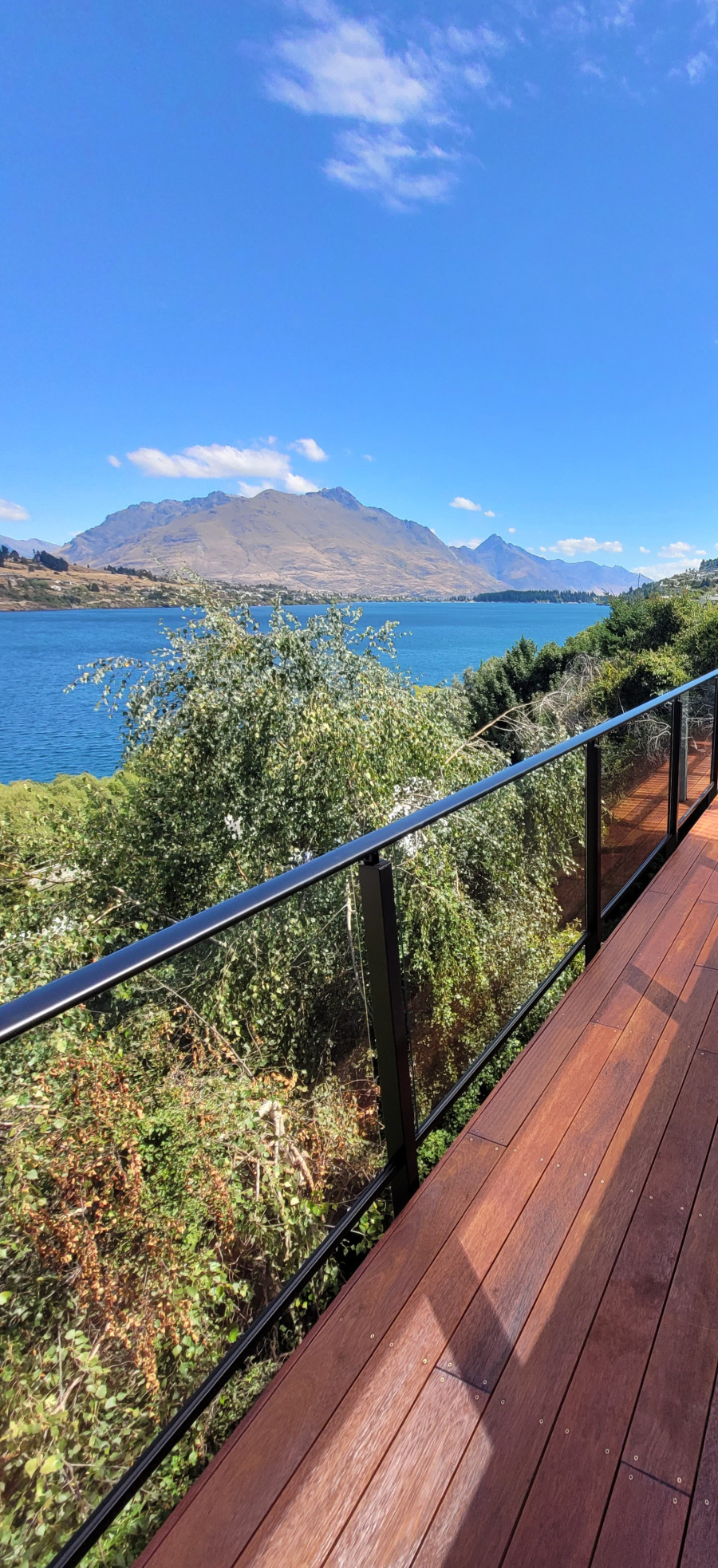 Edge Fully Framed Glass Balustrade Matt Black